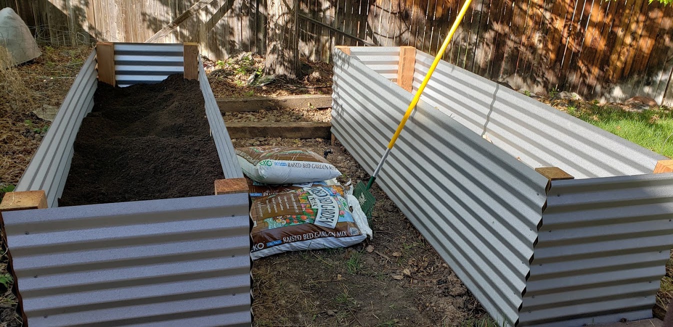 Garden beds going in